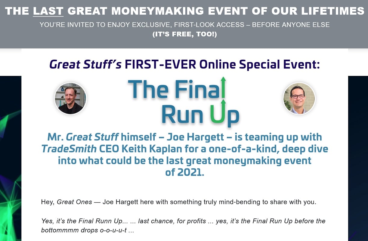 The Final Run Up Event Review