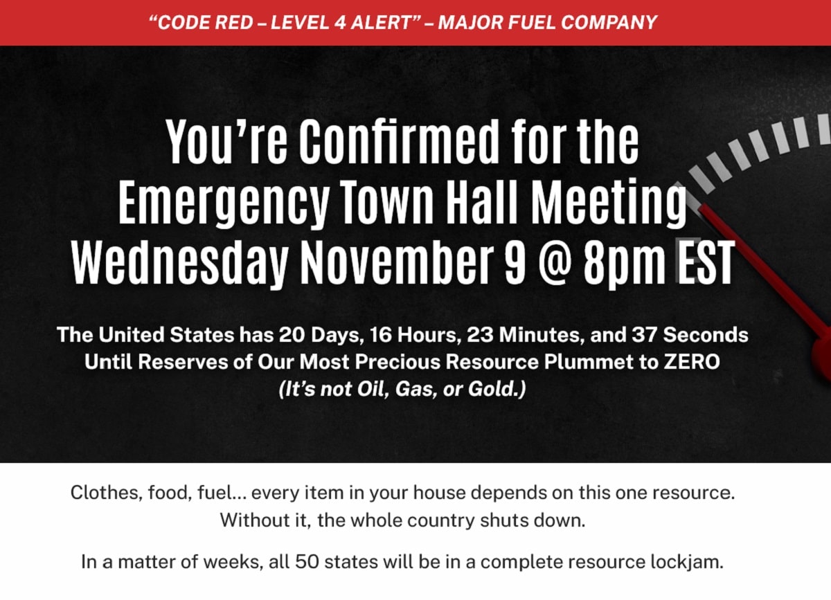 Garrett Baldwin Emergency Town Hall Meeting