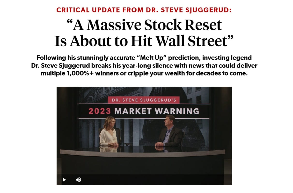 Steve Sjuggerud The DOW 150k Portfolio 6 Stocks Revealed [True Wealth Systems]