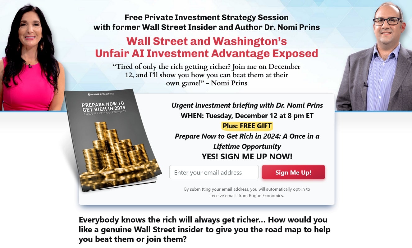 Nomi Prins Wall Street and Washington’s Unfair AI Investment Advantage Exposed