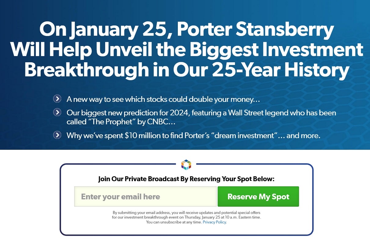 Stansberry's Biggest Investment Breakthrough Broadcast