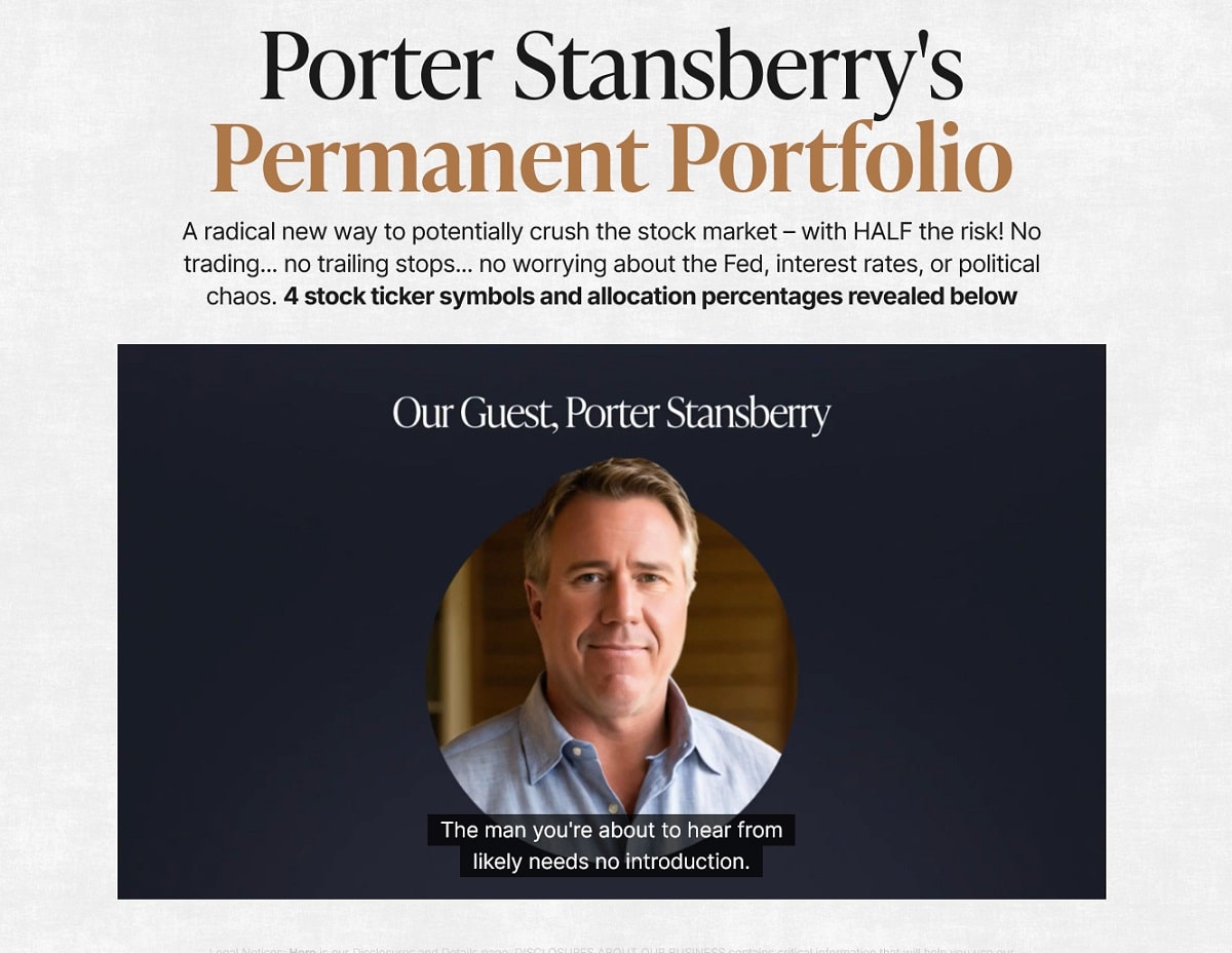 Porter Stansberry's Permanent Portfolio Review