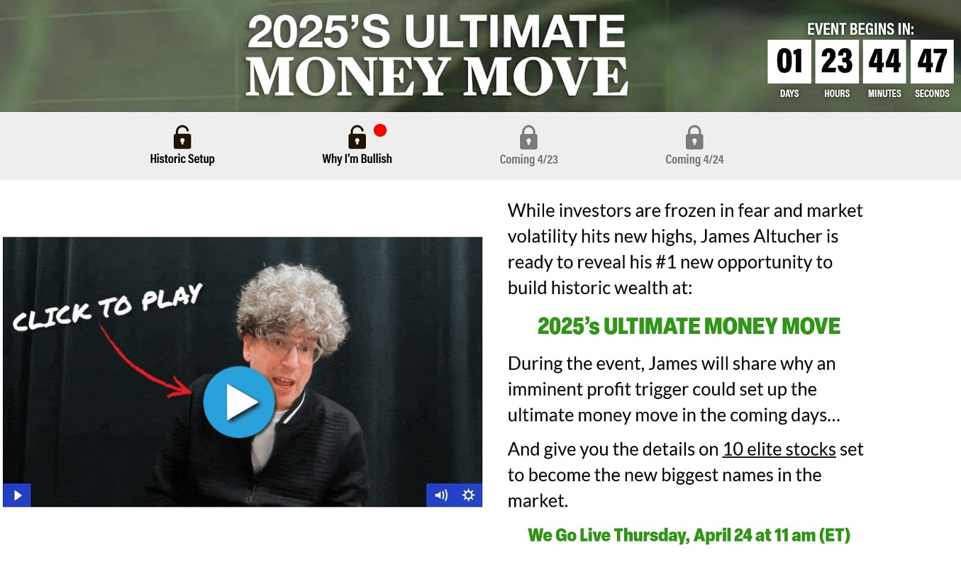 james altucher 2025 ultimate money move