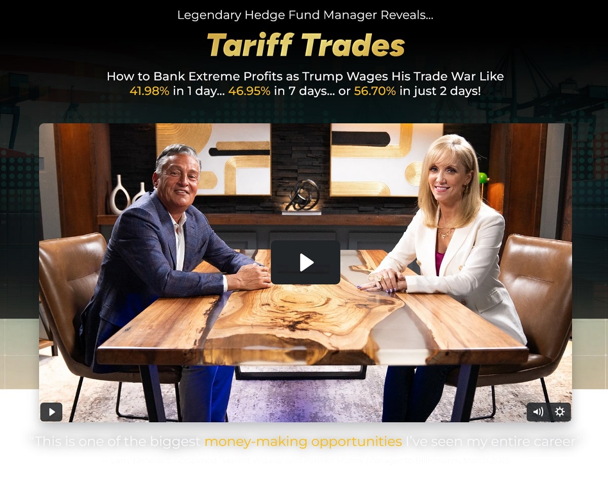Larry Benedict One Ticker Trader Tariff Trades