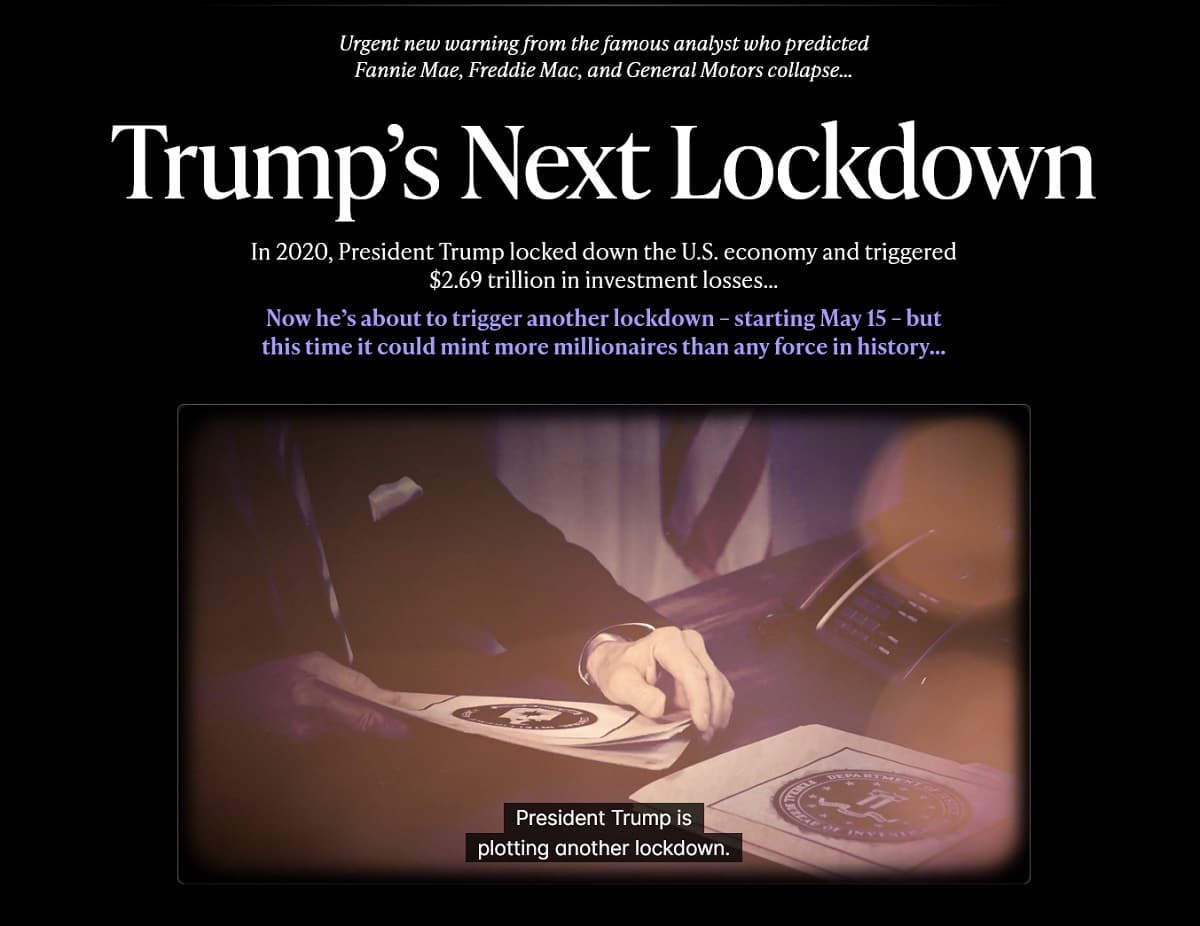 trump’s next lockdown