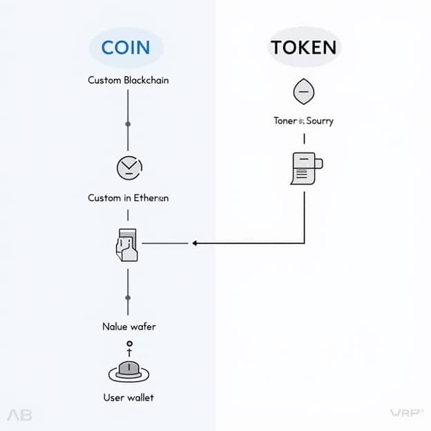 choosing between a coin and a token