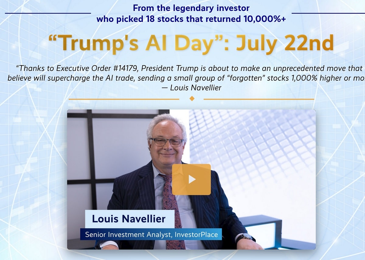 louis navellier stocks to buy before trump's ai day