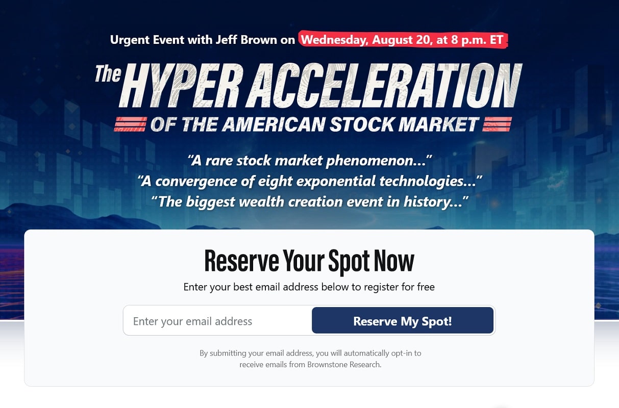 jeff brown hyper acceleration event