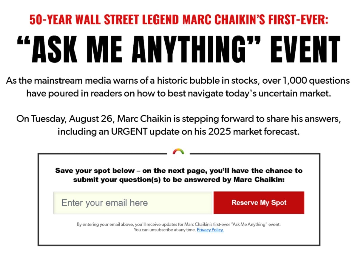 marc chaikin ask me anything event