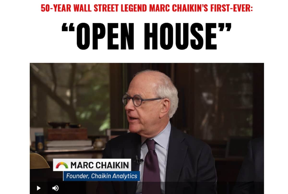 marc chaikin first ever open house
