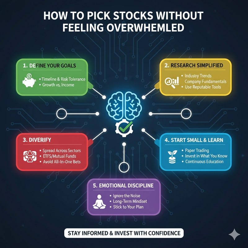 how to pick stocks without feeling overwhelmed