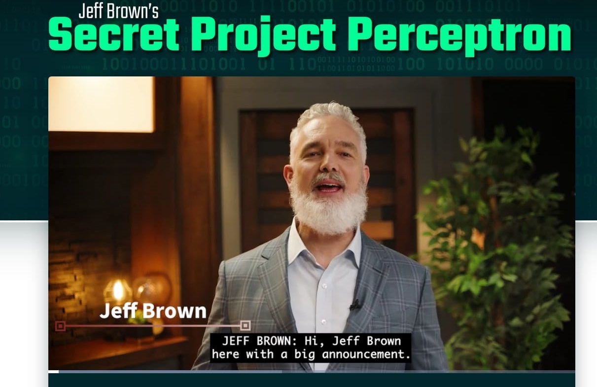 jeff brown project perceptron new