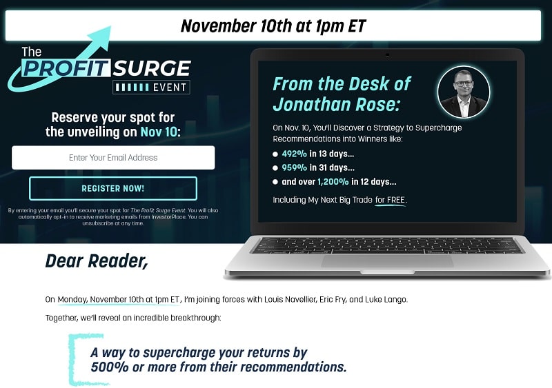 the profit surge event jonathan rose