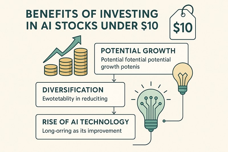 benefits of investing in ai stocks under 10 dollars