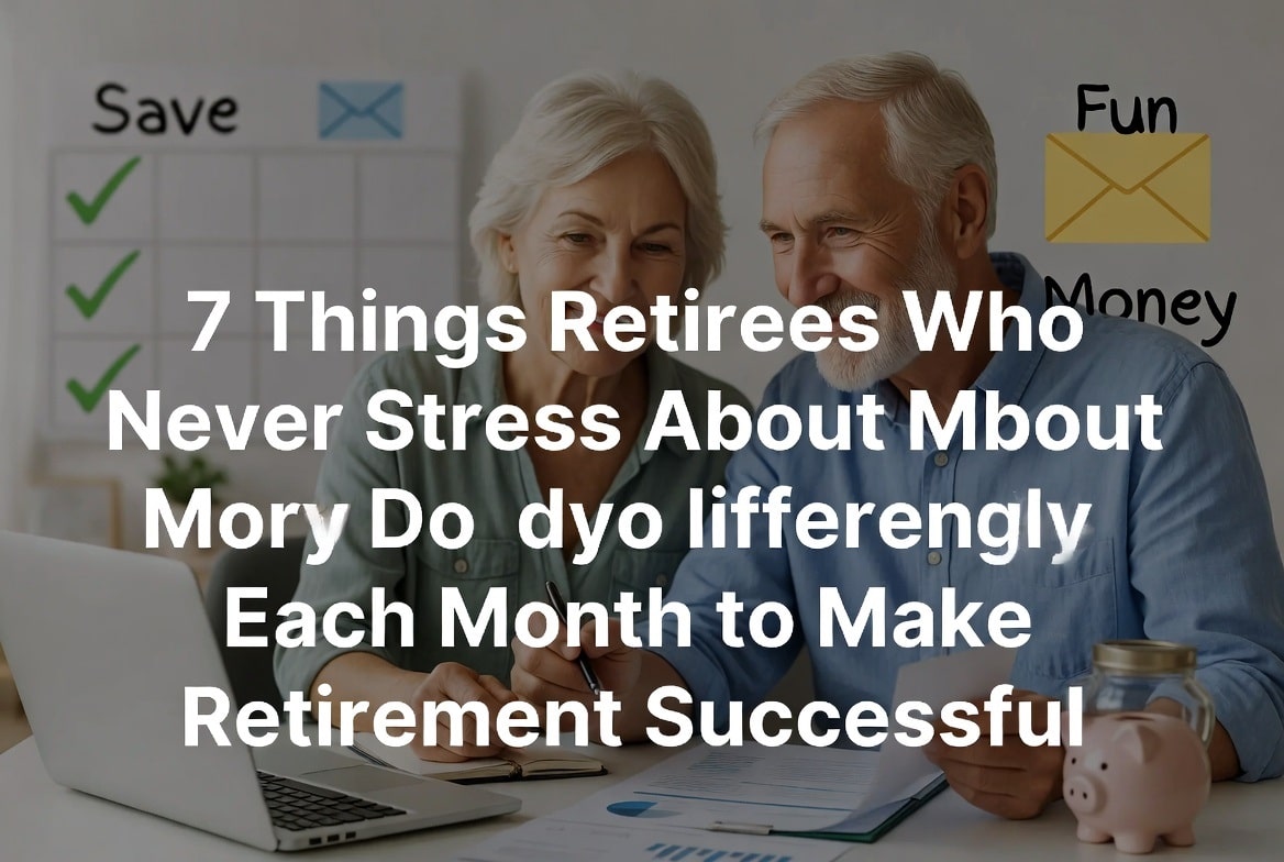 7 things retirees who never stress about money do differently