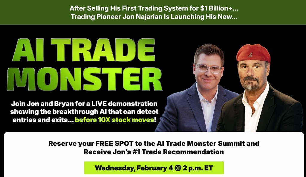 jon najarian ai trade monster summit on february 4