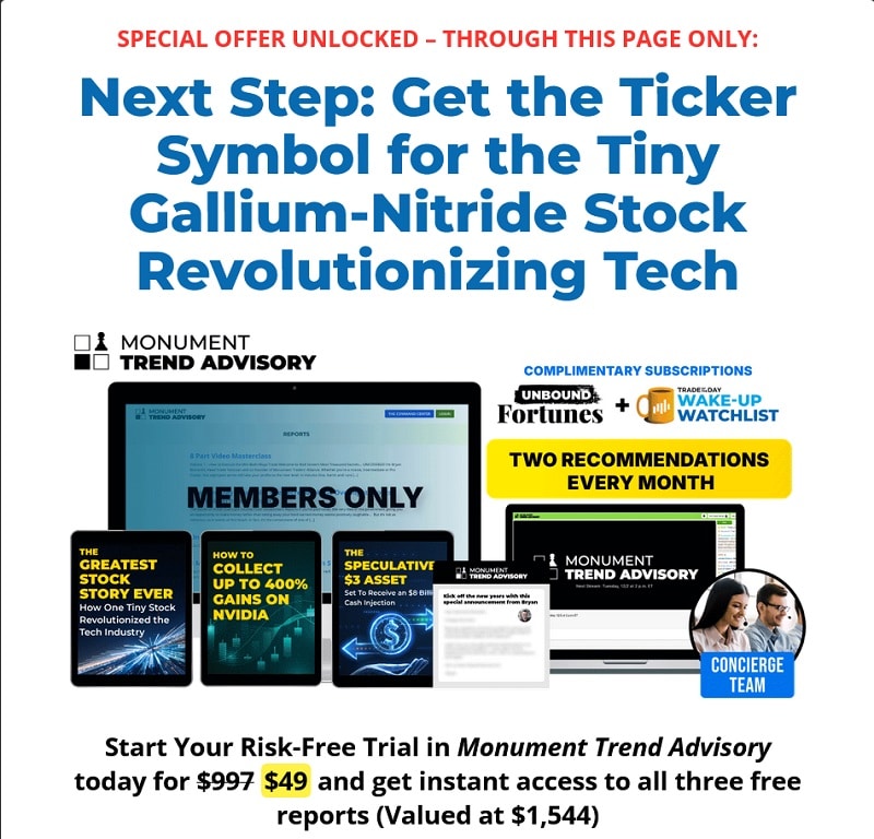 monument trend advisory discount