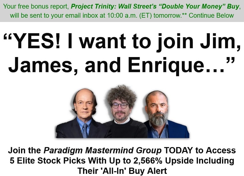paradigm mastermind group project trinity picks revealed