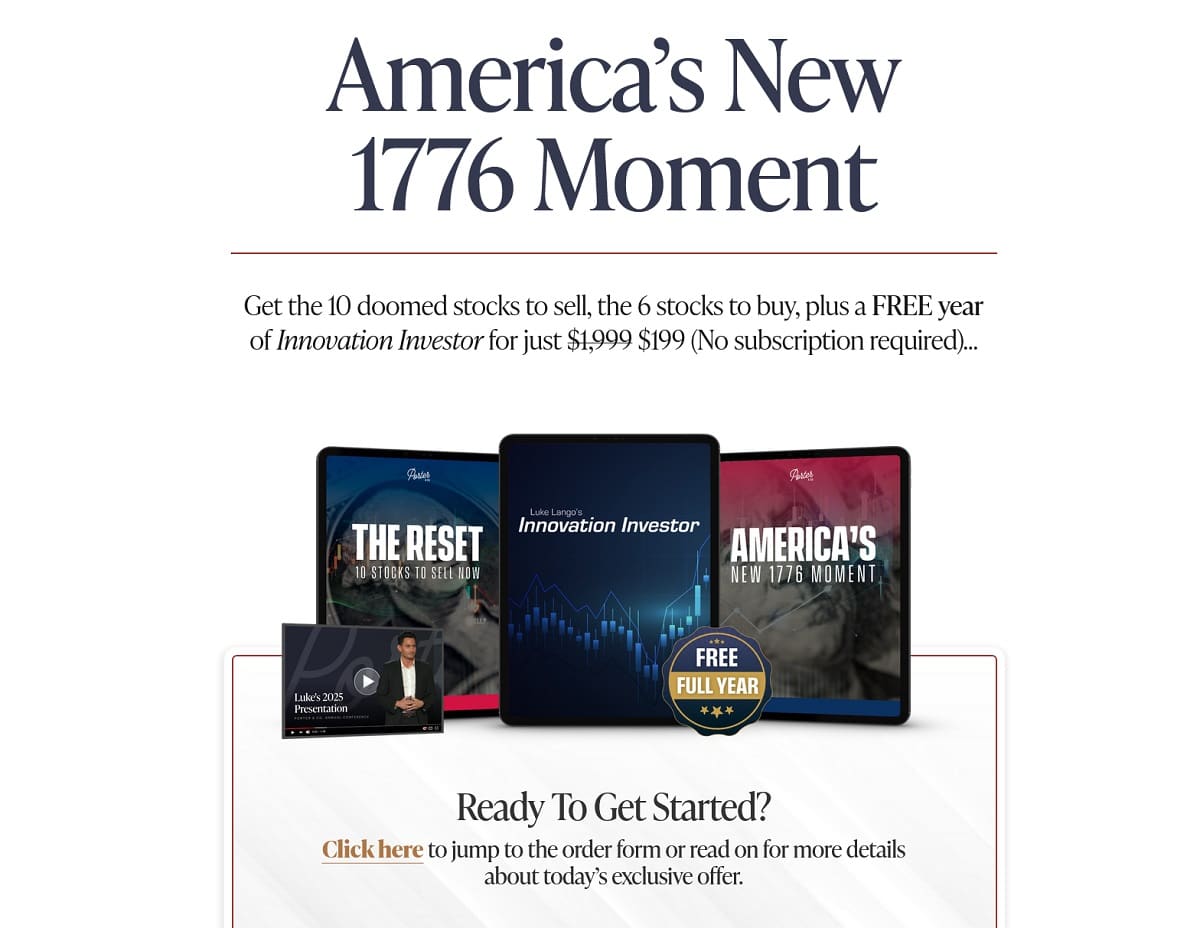 porter stansberry and luke lango 1776 moment stocks revealed
