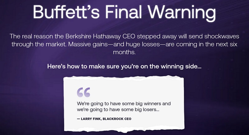 rob spivey buffett’s final warning