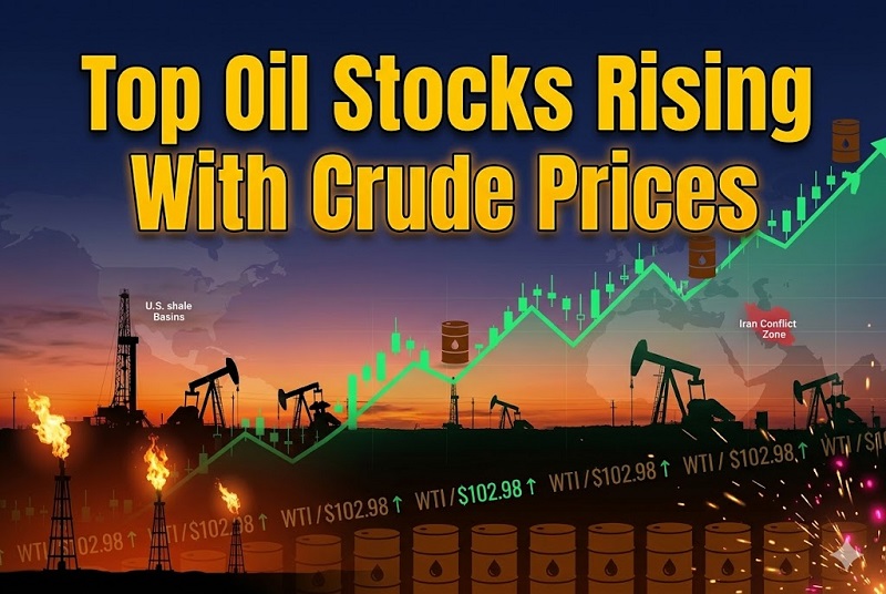 top oil stocks rising with crude prices revealed