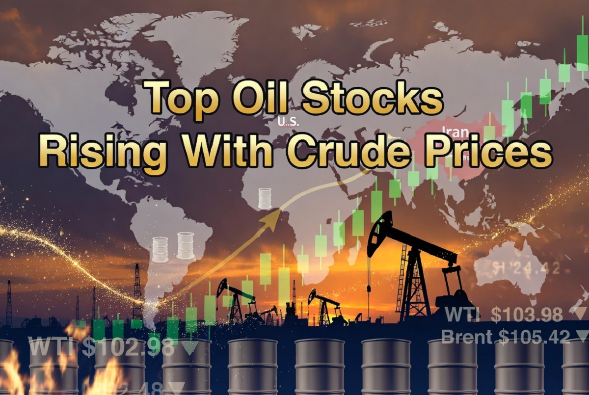 top oil stocks rising with crude prices