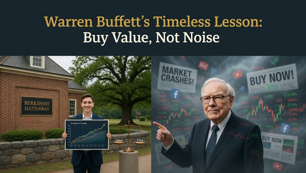 warren buffett timeless lesson buy value not noise