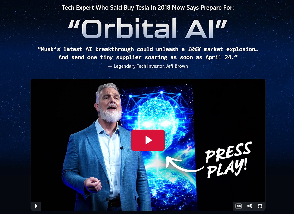 jeff brown orbital ai chipmaker stock revealed