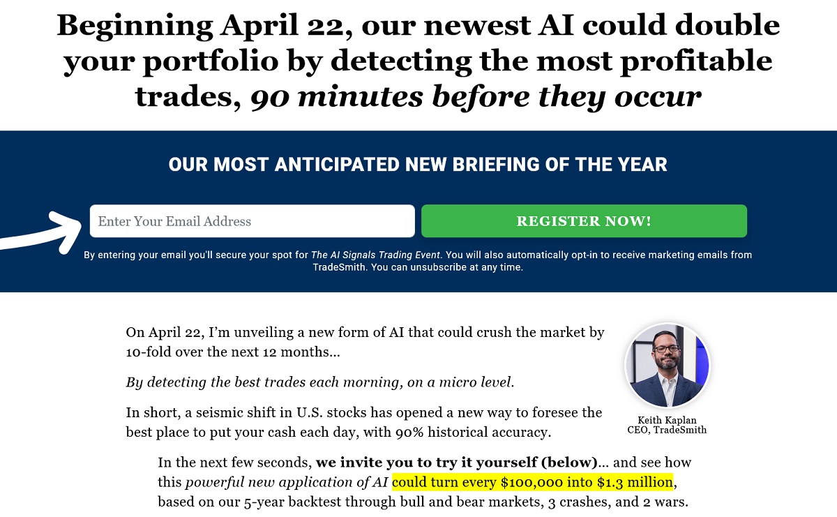 tradesmith's ai signals trading behavioral profile analysis