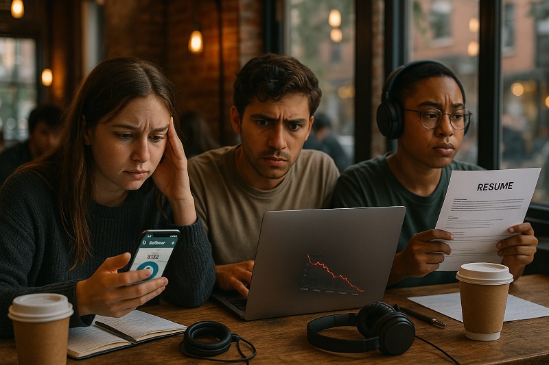 gen z financial challenges brooklyn coffee shop