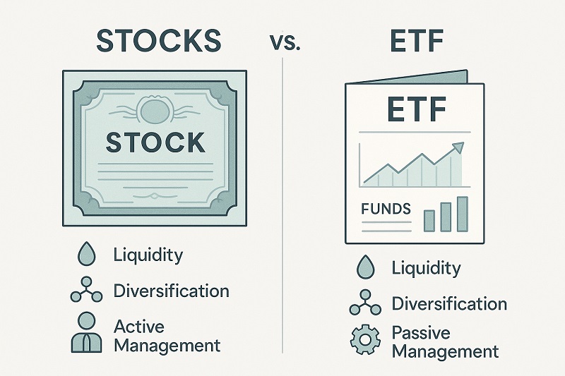 stocks vs etfs investment