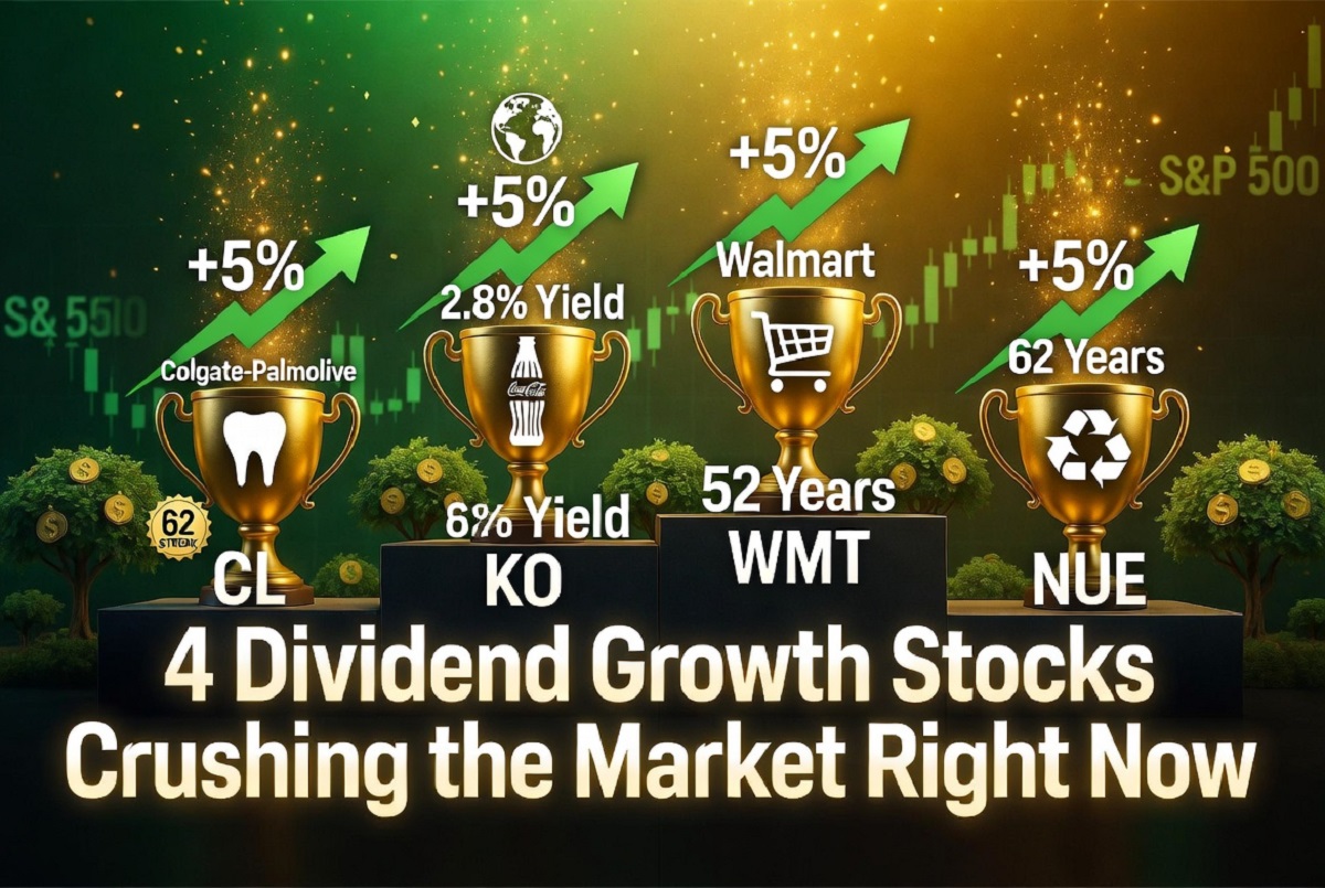 4 dividend growth stocks crushing the market right now