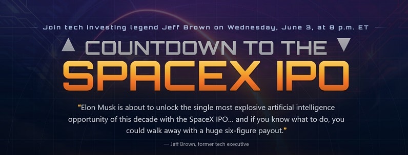 countdown to the spacex ipo free registration