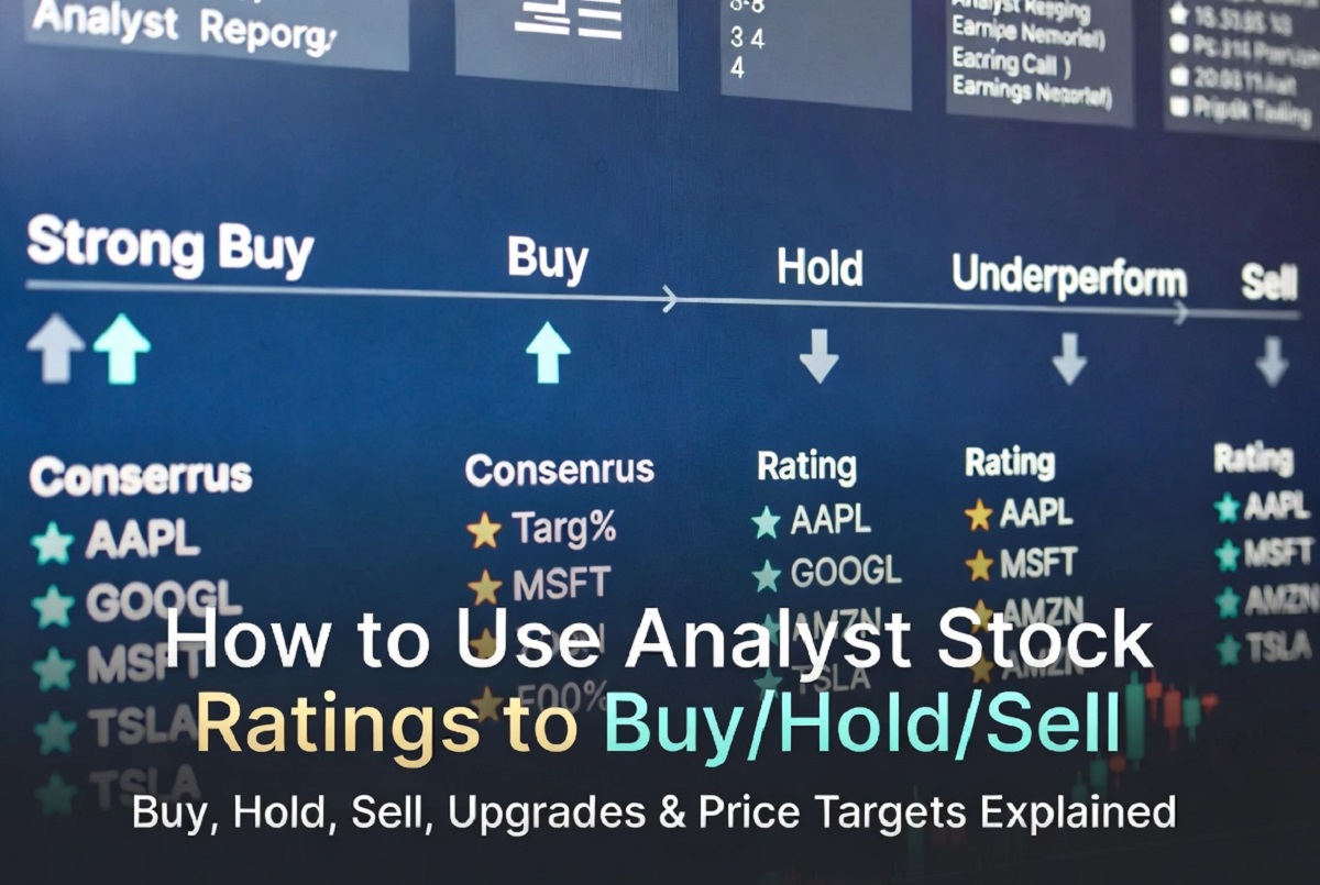 how to use analyst stock ratings to buy hold sell