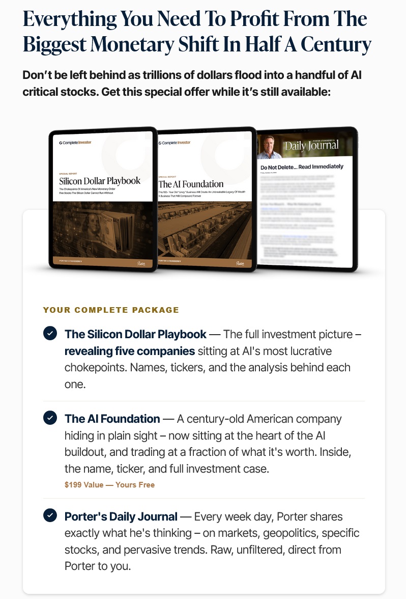 porter stansberry trump's new silicon dollar special offer