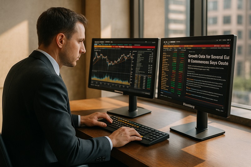 finance professional bloomberg terminal office