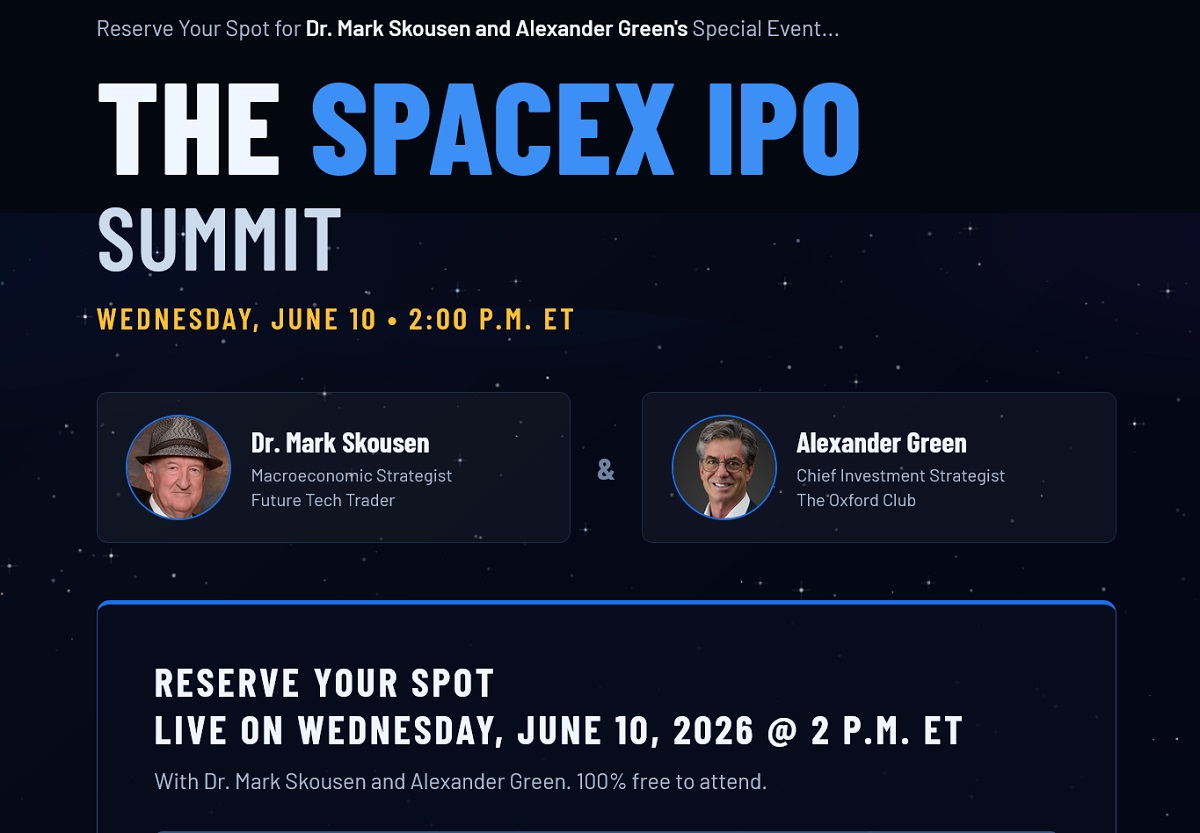 alex green mark skousen spacex ipo summit