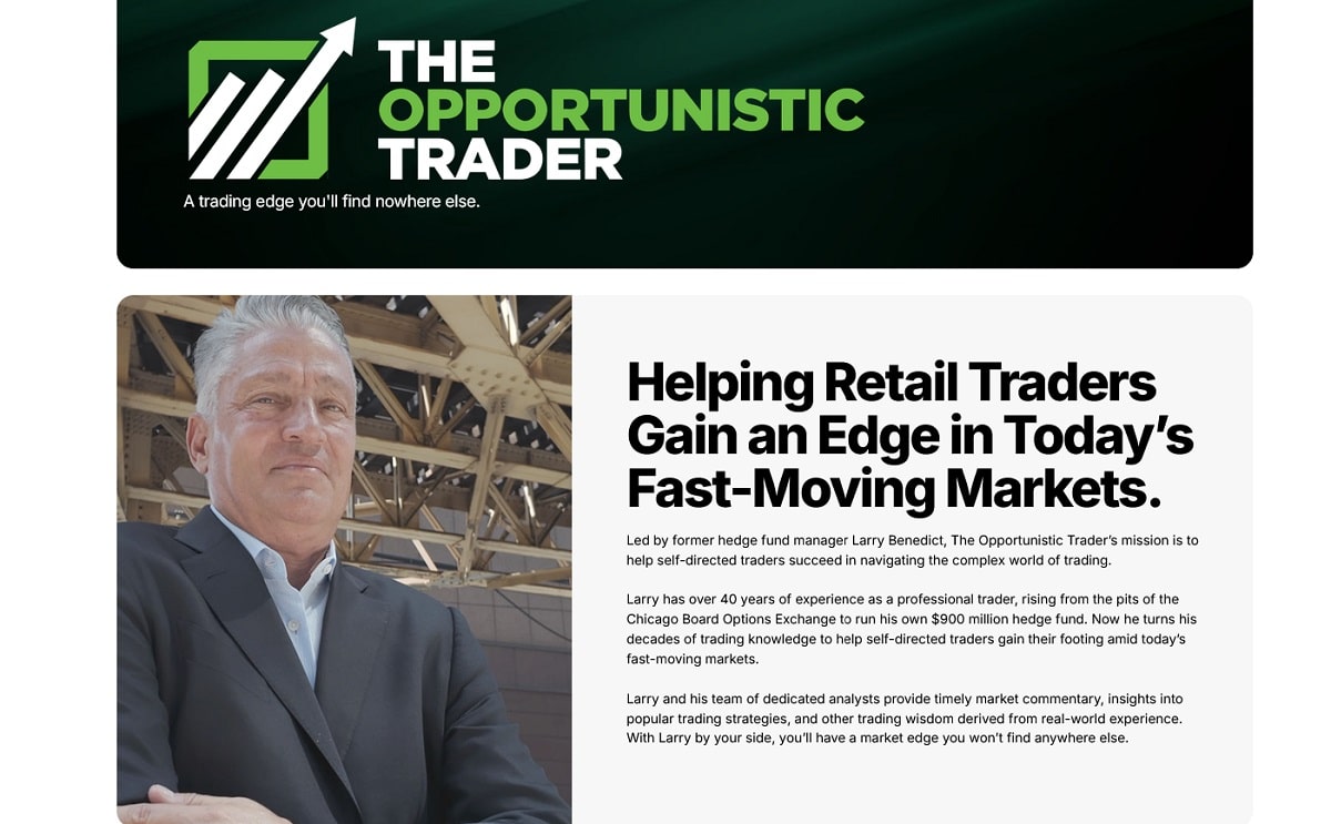 larry benedict opportunistic trader review ai retirement reset