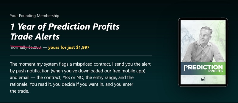 larry benedict prediction profits trade alerts