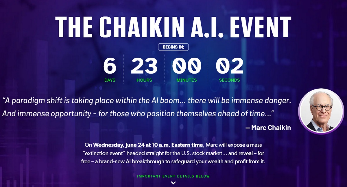 marc chaikin ai event ai powered time machine revealed