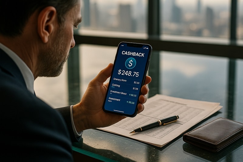 investor cashback app smartphone boardroom