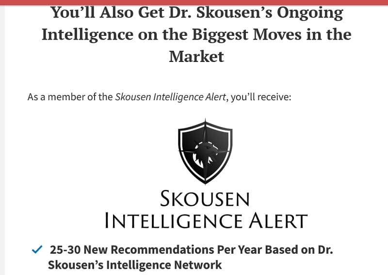 skousen intelligence alert discount