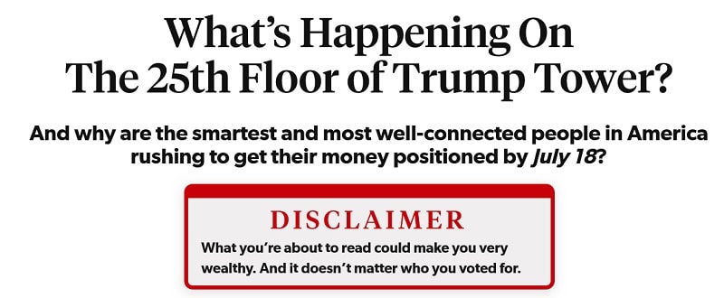 what is happening on the 25th floor of trump tower