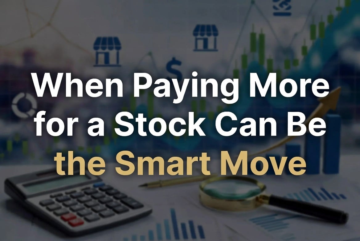 when paying more for a stock can be the smart move
