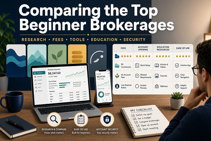 comparing the top beginner brokerages