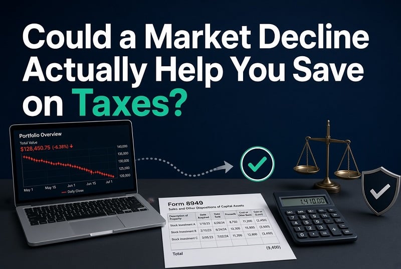 could a market decline actually help you save on taxes