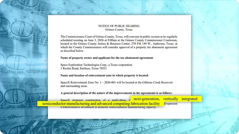texas government filing