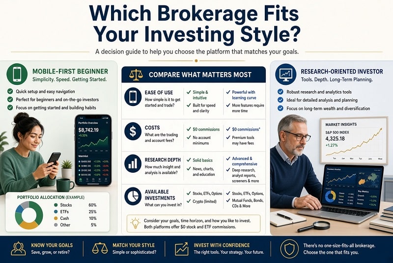 which brokerage fits your investing style