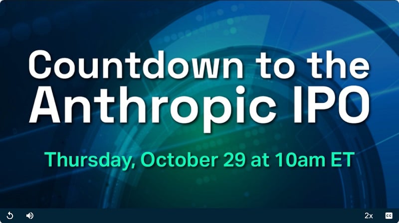 countdown to the anthropic ipo event