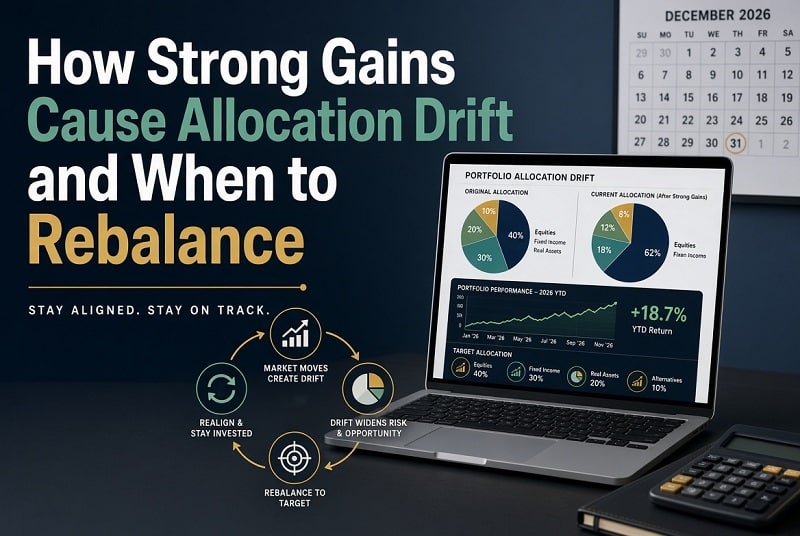 how strong gains cause allocation drift and when to rebalance